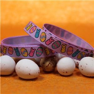 Easter Ribbon - Bunny & Egg/Lilac